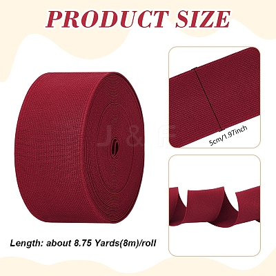 8M Polyester Elastic Wide Band OCOR-WH0105-057C-1