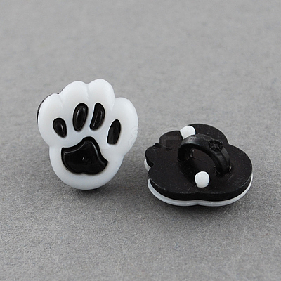 Acrylic Shank Buttons BUTT-Q022-B-09-1