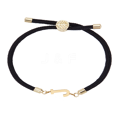 1Pc Adjustable Nylon Cord Slider Bracelets for Women BJEW-LP0001-32J-01-1