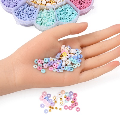 DIY Colorful Polymer Clay Beads Jewelry Making Kit DIY-FS0002-13-1