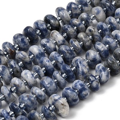 Natural Blue Spot Jasper Beads Strands G-L649-C01-01-1