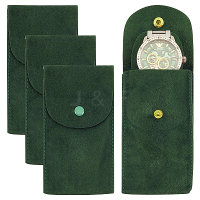 Portable Velvet Watch Pouches TP-WH0001-02B-1