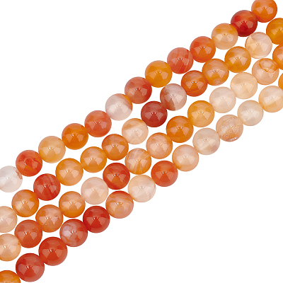 2 Strands Natural Red Agate Beads Strands G-OC0004-25-1