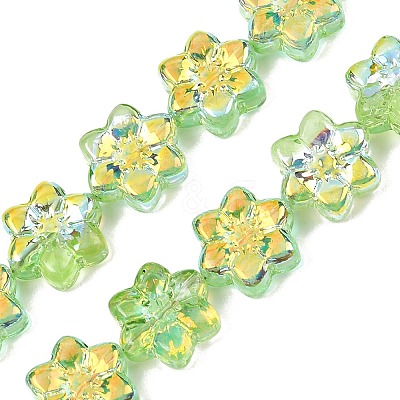 Electroplate Glass Beads Strands EGLA-P069-02A-AB07-1