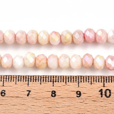 Ombre Effect Dyed Glass Beads Strands GLAA-C023-02-A03-1