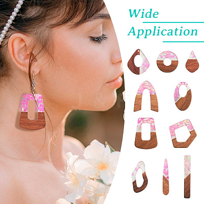 DIY Two Tone Dangle Earring Making Kit DIY-TA0009-01A-1