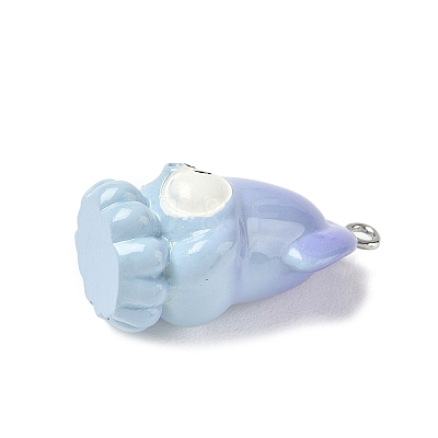 Marine Theme Opaque Resin Pendants RESI-P047-01A-P-1
