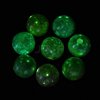 Luminous UV Plating Opaque Acrylic Beads OACR-Q204-14-1
