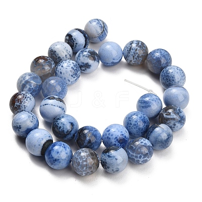 Natural Fire Crackle Agate(Dyed & Heated) Beads Strands G-K425-A04-14mm-1
