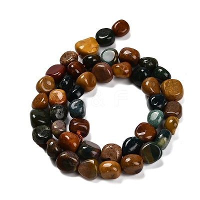 Natural Ocean Jasper Beads Strands G-P568-C06-01-1