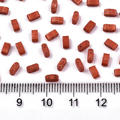 FGB 2-Hole Glass Seed Beads X-SEED-S031-M-SH1005F-1