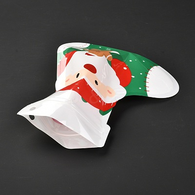 Christmas Theme Boots Plastic Gift Bags ABAG-G008-01A-1