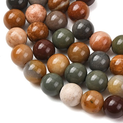 Natural Gobi Agate Mongolia Colorful Jade Beads Strands GG-CBA3173-A01-8mm-1
