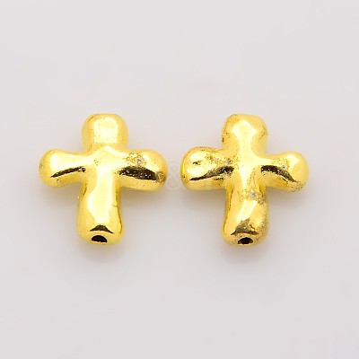 Tibetan Style Alloy Beads PALLOY-A018-G-NR-1