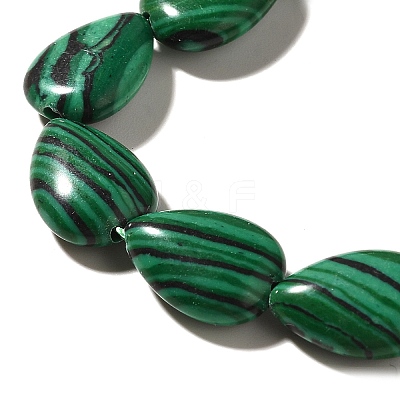 Synthetic Malachite Beads Strands G-I377-A05-1