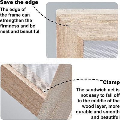 Wooden Paper Making LS-DIY-WH0171-49A-1