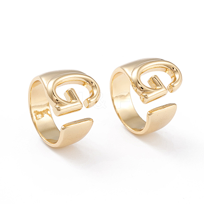 Brass Cuff Rings RJEW-L097-06G-1