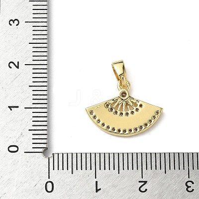 Brass Micro Pave Cubic Zirconia Pendants KK-I371-28G-03-1