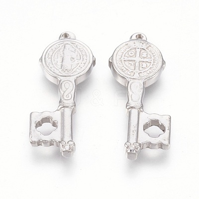 Tarnish Resistant 201 Stainless Steel Pendants STAS-O118-02P-1