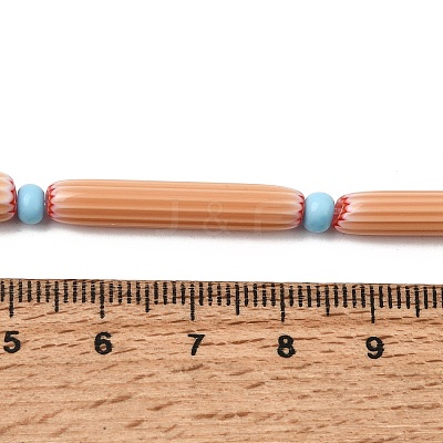 Handmade Lampwork Chevron Beads LAMP-Z019-01-01M-1