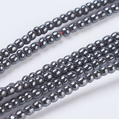 Non-Magnetic Synthetic Hematite Beads G-H1074-1-1