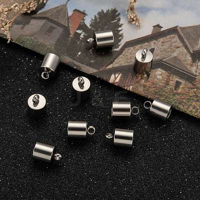 Tarnish Resistant 304 Stainless Steel Cord Ends STAS-E020-7-1
