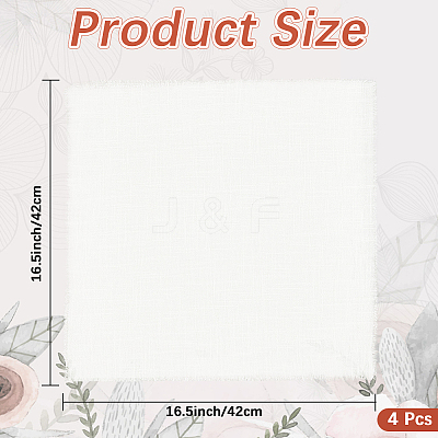 Square Cotton Table Runner AJEW-WH20018-13C-1
