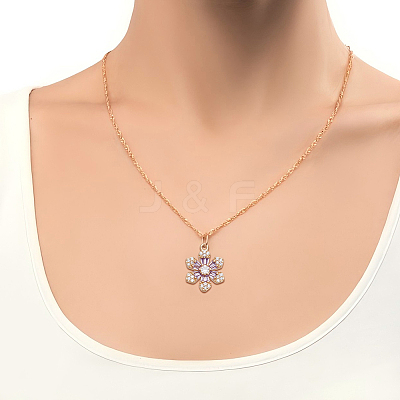 12Pcs 3 Colors Brass with Cubic Zirconia Pendants KK-DR0001-57-1