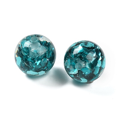Transparent Resin with Paillette Beads RESI-G110-02E-1