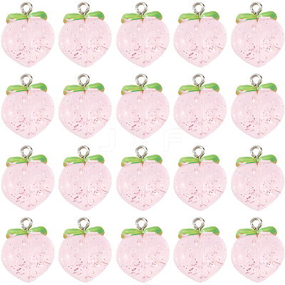 20Pcs Transparent Resin Pendants RESI-SC0005-68-1