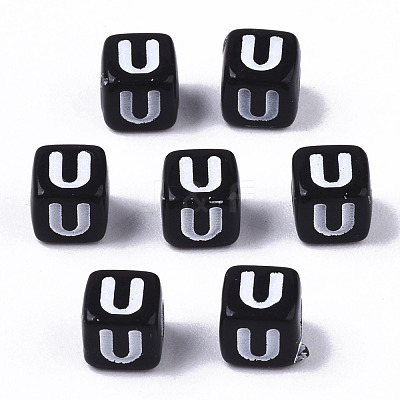 Opaque Acrylic Beads SACR-N002-01U-1