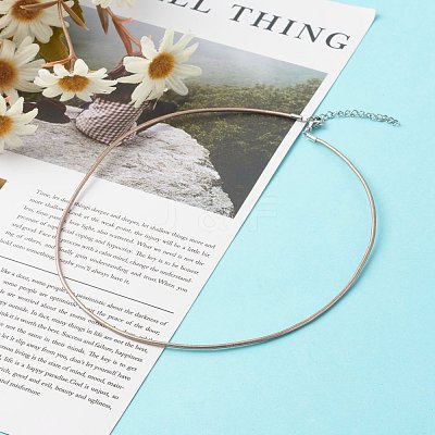 Cowhide Leather Choker Necklaces X-NJEW-JN03598-01-1