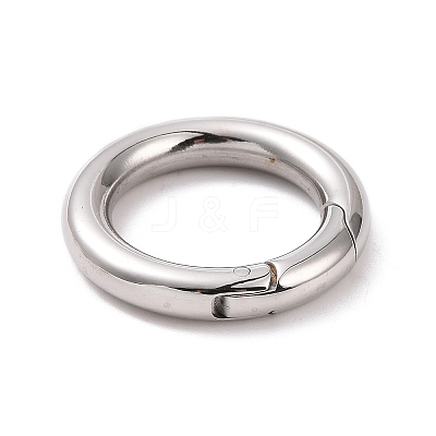 Tarnish Resistant 304 Stainless Steel Spring Gate Rings STAS-Q032-1-1