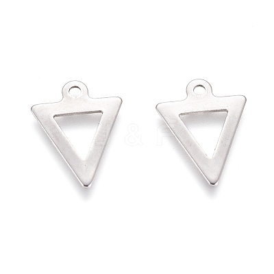 Tarnish Resistant 304 Stainless Steel Charms X-STAS-I123-18P-1