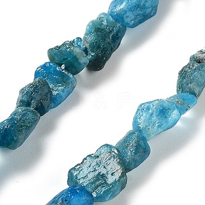 Raw Rough Natural Apatite Beads Strands G-P528-B04-01-1