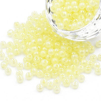 6/0 Imitation Jade Glass Seed Beads SEED-N004-006-08-1