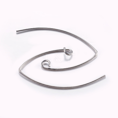 Brass Earring Hooks KK-K197-60P-1