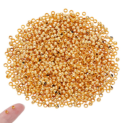 1000Pcs Brass Crimp Beads KK-UN0004-96-1