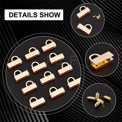 10 Sets Iron Bag Suspension Clasps DIY-WR0002-33-1