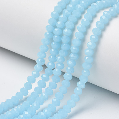 Glass Beads Strands X-EGLA-A034-J8mm-D04-1