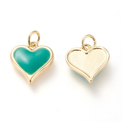 Real 18K Gold Plated Brass Charms KK-L006-019B-1