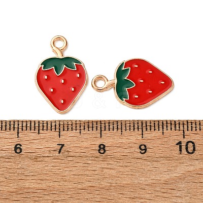 Fruits Alloy Enamel Pendants FIND-D304-03L-KCG-1