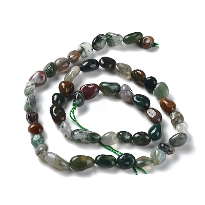 Natural Indian Agate Beads Strands G-P497-01A-05-1