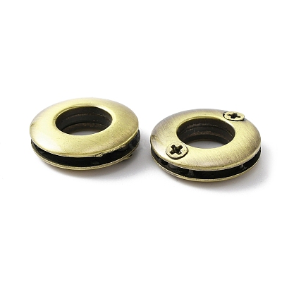 Alloy Grommet Eyelet Findings FIND-WH0145-25A-BAB-1