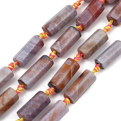 Natural Fire Crackle Agate Beads Strands GG-T001-02A-1
