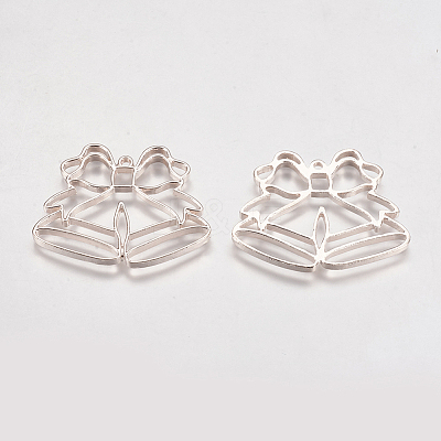 Alloy Open Back Bezel Pendants LS-PALLOY-L203-03RG-1