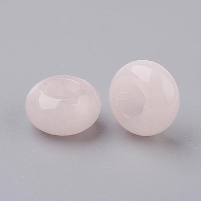 Natural Rose Quartz European Beads G-G740-14x8mm-08-1