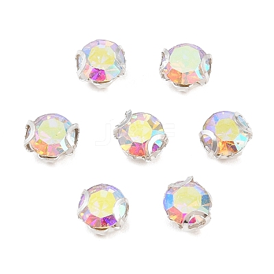 Flat Round Sew on Rhinestone Montee Beads STAS-B107-01A-02S-1