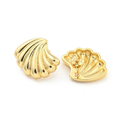 Rack Plating Brass Stud Earrings EJEW-C102-11G-1
