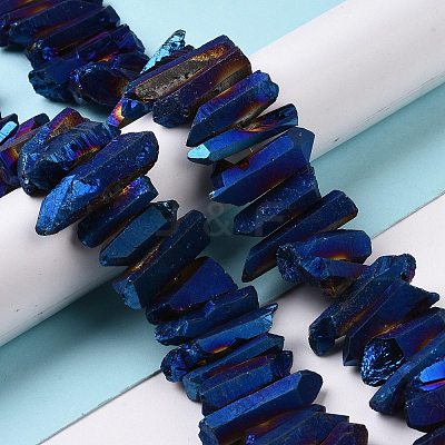Natural Quartz Crystal Points Beads Strands G-K181-B14-1